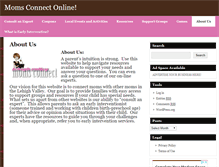 Tablet Screenshot of momsconnectonline.com